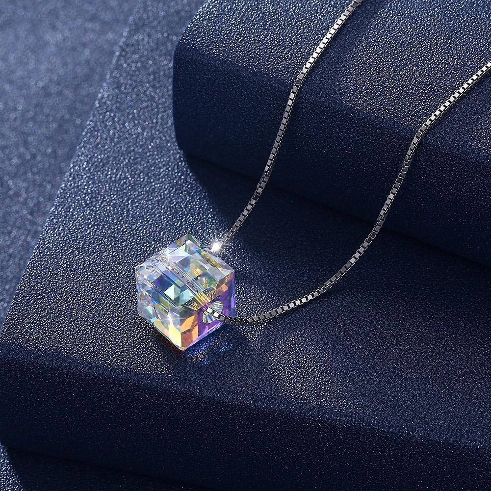 Sterling Silver Aurora Borealis Elements Necklace- Two Options