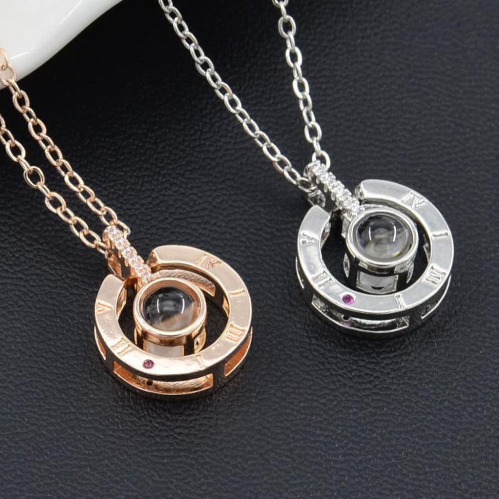 Hot Rose Gold&Silver 100 languages I love you