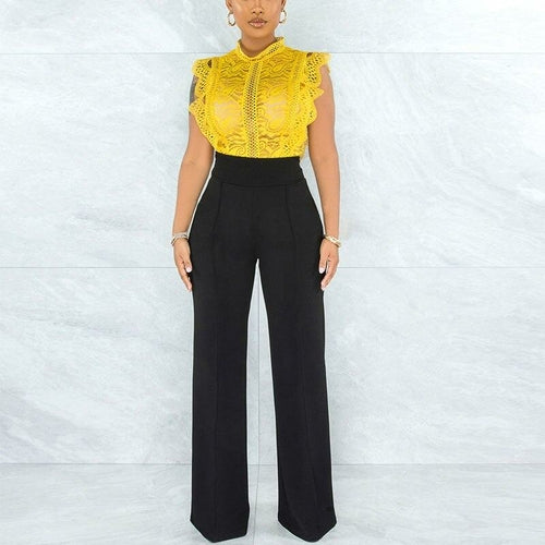 Women Solid High Waist Wide Leg Pants 31